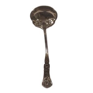 Wm. A Roger's Antique Soup Punch Silverplate Ladle Grenoble Pattern 10 inches